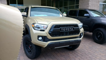 Toyota Quicksand 4V6 available in paint color matching vinyl wrap!