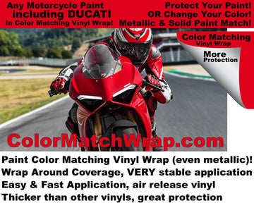 Motorcycle Paint Color Match Vinyl Wrap Now Available!