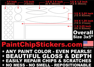 NEW PRODUCT! Paint Chip Stickers - Chip & Scratch repair in seconds!