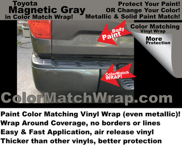 Bumper Chrome Delete with Color Matching Vinyl Wrap
