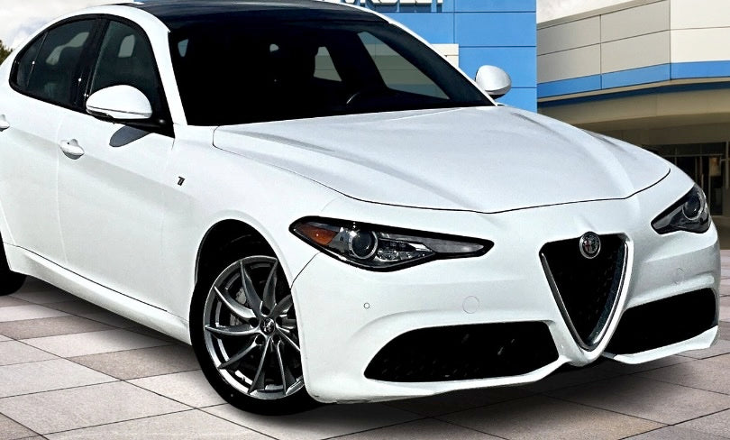 Chrysler Alfa Romeo PAH White Color Match Wrap paint-code vinyl project