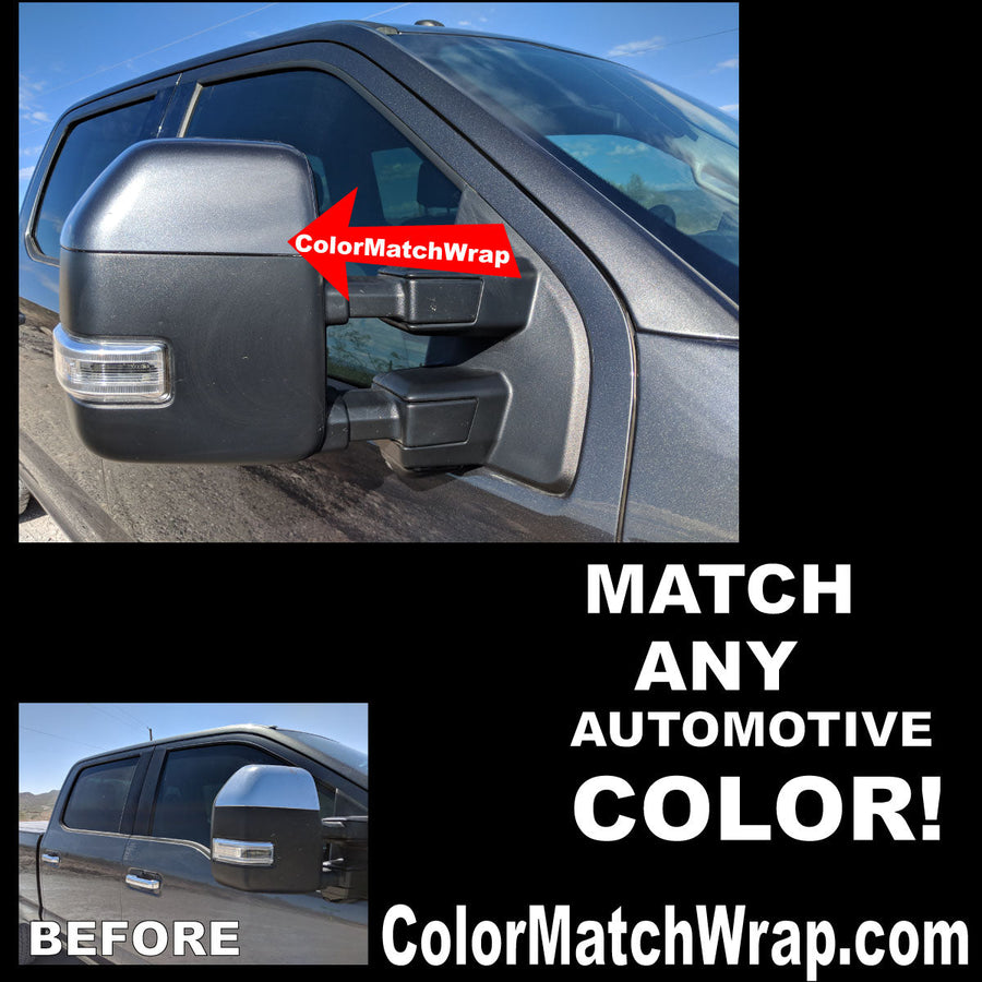 Ford J7 Bumper & Mirror Color Matching Vinyl Chrome Delete Color Match Wrap paint-code vinyl project