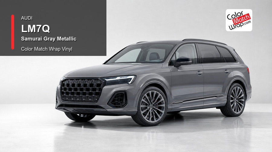 Audi LM7Q Samurai Gray Metallic Color Match Wrap Vinyl generated vehicle graphic