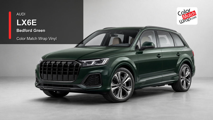 Audi LX6E Bedford Green Color Match Wrap Vinyl generated vehicle graphic