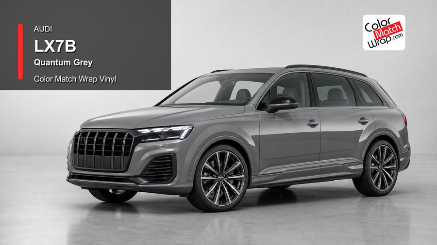 Audi LX7B Quantum Grey Color Match Wrap Vinyl generated vehicle graphic