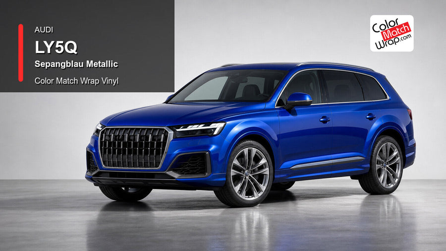 Audi LY5Q Sepangblau Metallic Color Match Wrap Vinyl generated vehicle graphic