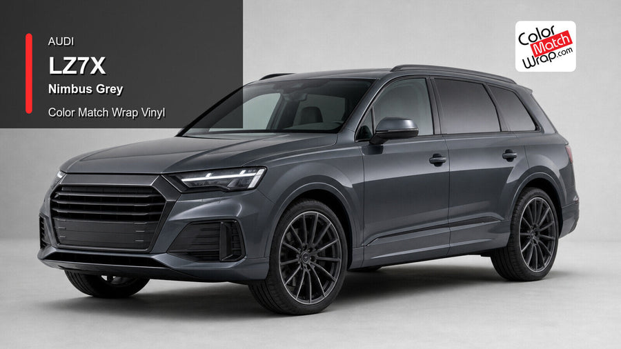 Audi LZ7X Nimbus Grey Color Match Wrap Vinyl generated vehicle graphic