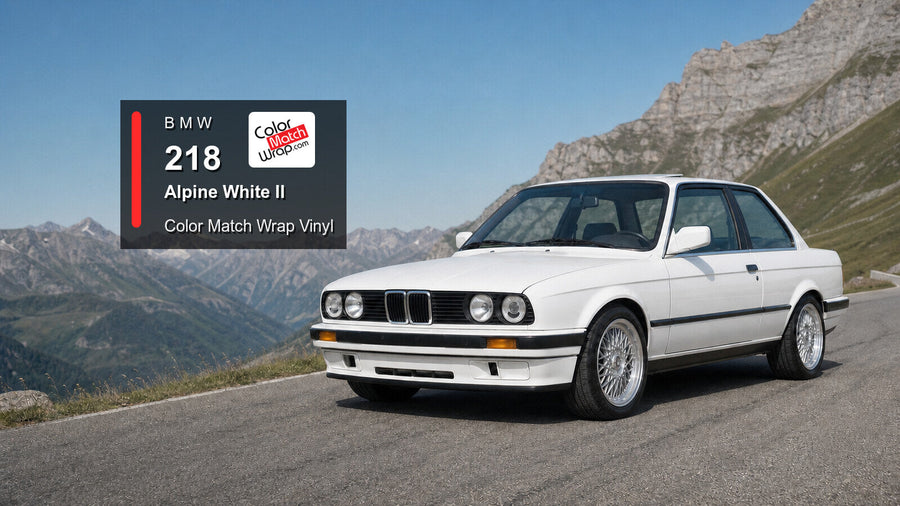 BMW 218 Alpine White II Color Match Wrap vinyl