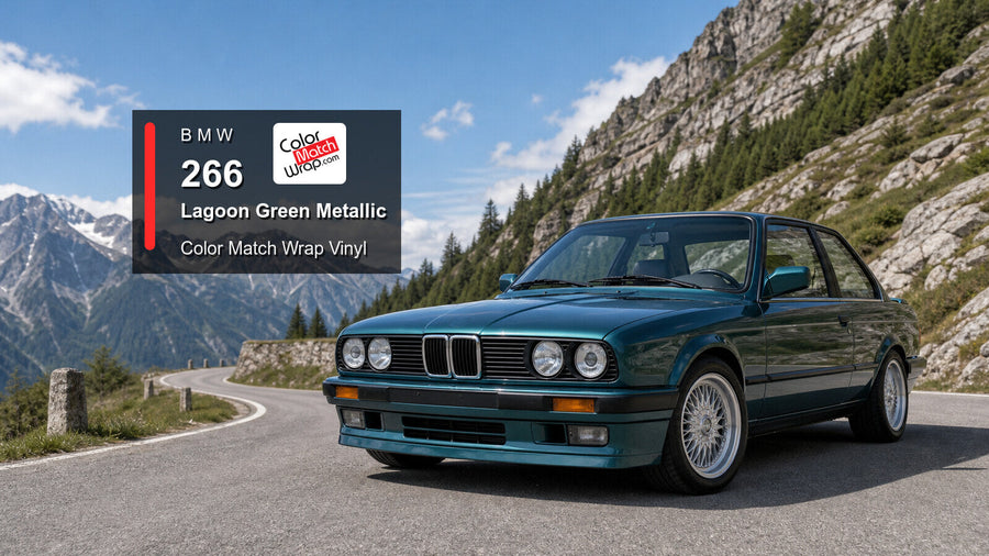 BMW 266 Lagoon Green Metallic Color Match Wrap vinyl