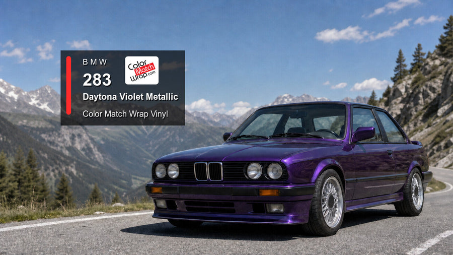BMW 283 Daytona Violet Metallic Color Match Wrap vinyl