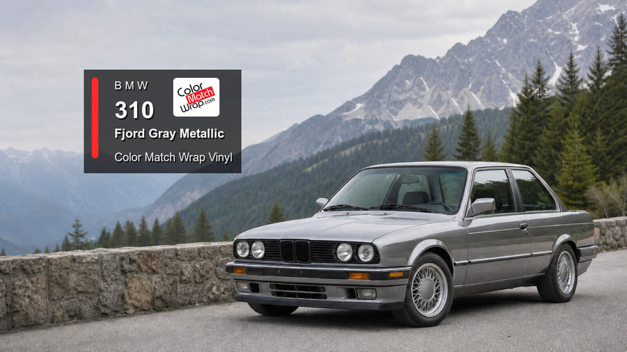 BMW 310 Fjord Gray Metallic Color Match Wrap vinyl