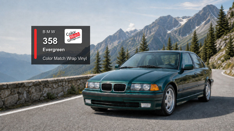BMW 358 Evergreen Color Match Wrap vinyl