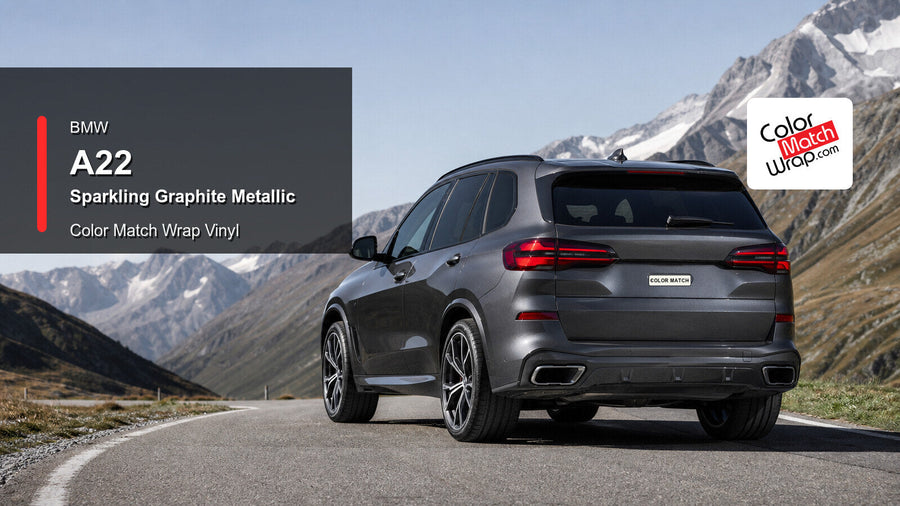 BMW A22 Sparkling Graphite Metallic Color Match Wrap vinyl
