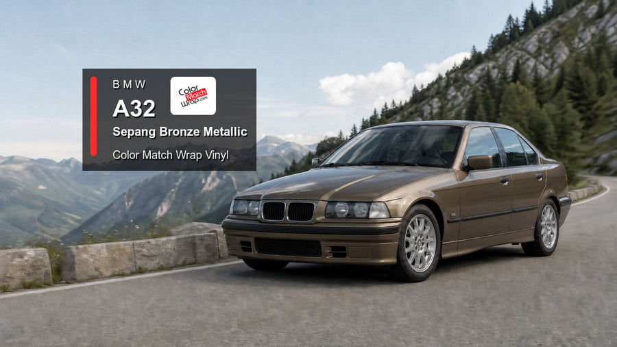 BMW A32 Sepang Bronze Metallic Color Match Wrap vinyl