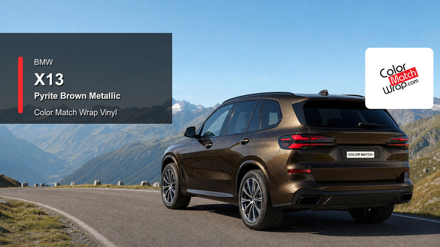 BMW X13 Pyrite Brown Metallic Color Match Wrap vinyl