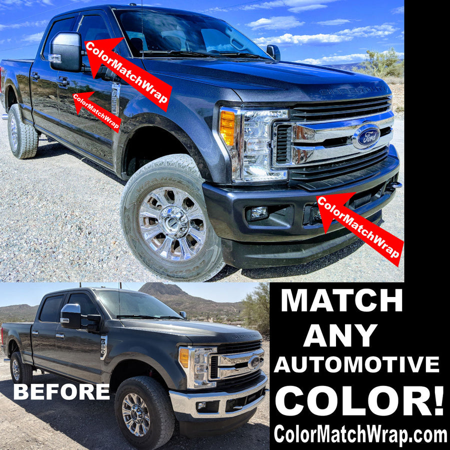 Color Match Chrome Delete Car Wrap in Kelowna Calgary Vancouver Canada Color Match Wrap project and ordering context