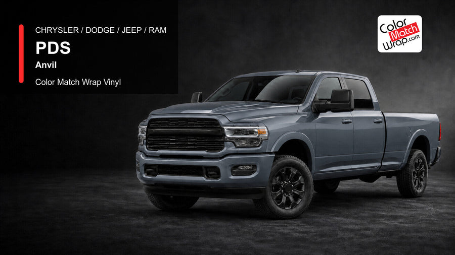 Chrysler / Dodge / Jeep / Ram PDS Anvil Color Match Wrap Vinyl generated heavy-duty pickup graphic