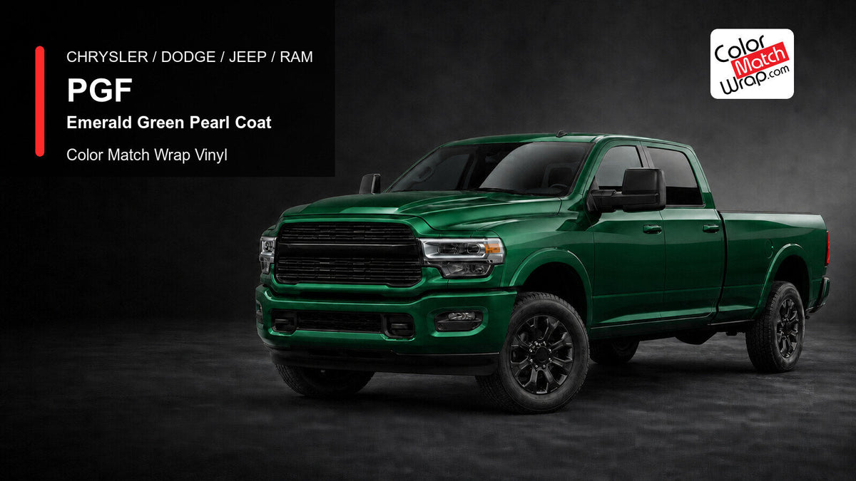 Chrysler / Dodge / Jeep / Ram PGF Emerald Green Pearl Coat Color Match ...