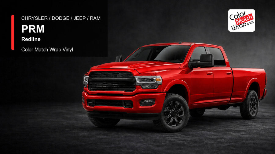 Chrysler / Dodge / Jeep / Ram PRM Redline Color Match Wrap Vinyl generated heavy-duty pickup graphic