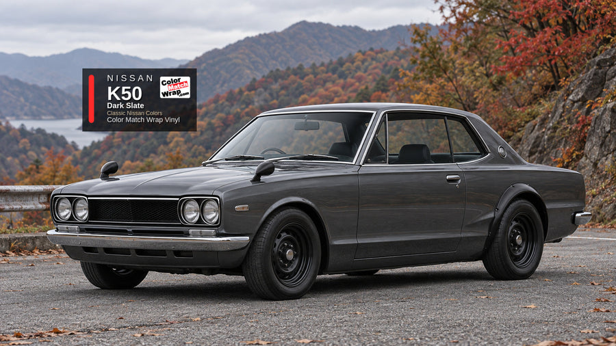 Nissan K50 Dark Slate Color Match Wrap vinyl