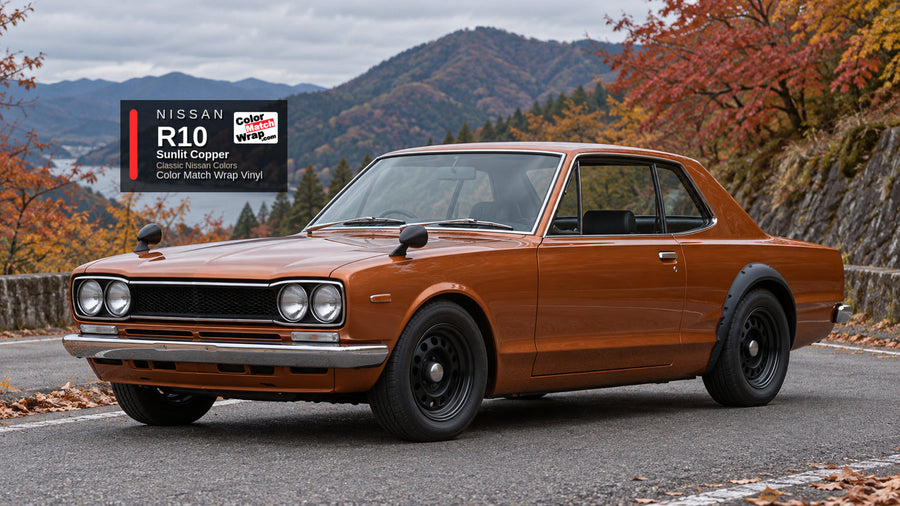 Nissan R10 Sunlit Copper Color Match Wrap vinyl