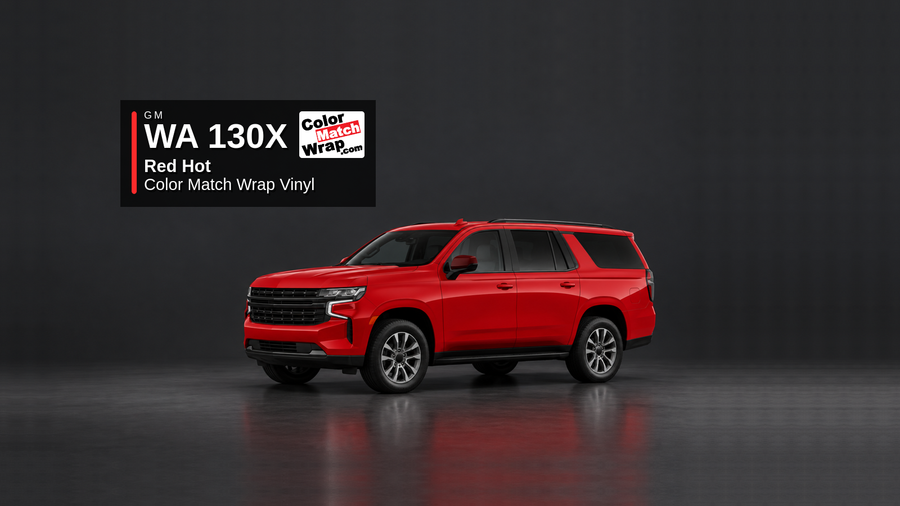 GM WA130X / G7C Red Hot Color Match Wrap paint repair planning article image