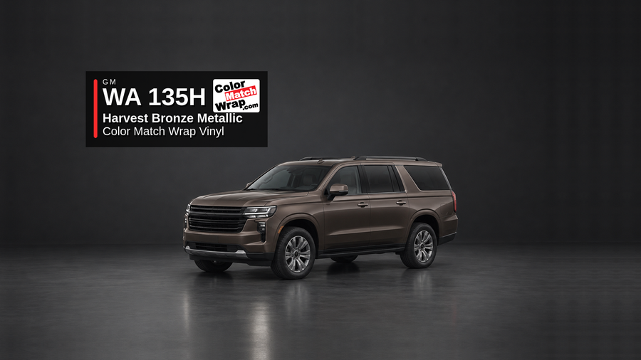 GM WA135H / GXN Harvest Bronze Metallic Color Match Wrap paint repair planning article image