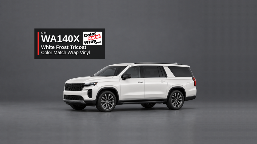 GM WA140X White Pearl Tricoat Color Match Wrap blog article image