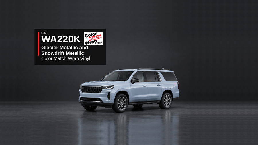GM WA220K / GAE Glacier Metallic Color Match Wrap paint repair planning article image