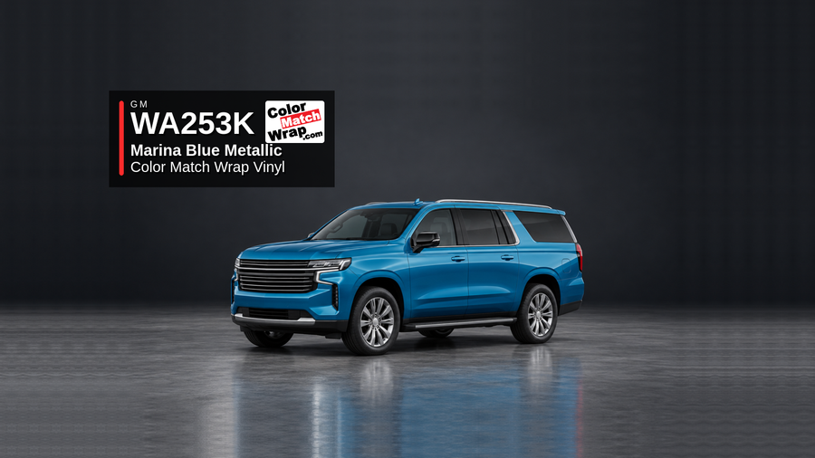 GM WA253K / GKN Marina Blue Metallic Color Match Wrap paint repair planning article image