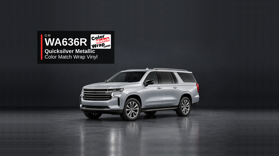 GM WA636R / GAN Quicksilver Metallic Color Match Wrap paint repair planning article image