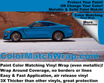 Wrap that protects paint - Color Matching 2017 Mustang Vinyl Wrap