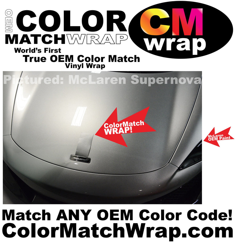 Paint Code Matching:, Mclaren Supernova Silver (Hood) Color Match Wrap paint-code vinyl project