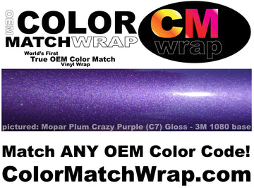 World's First OEM Paint Color Code Matching Vinyl Wrap! Color Match Wrap
