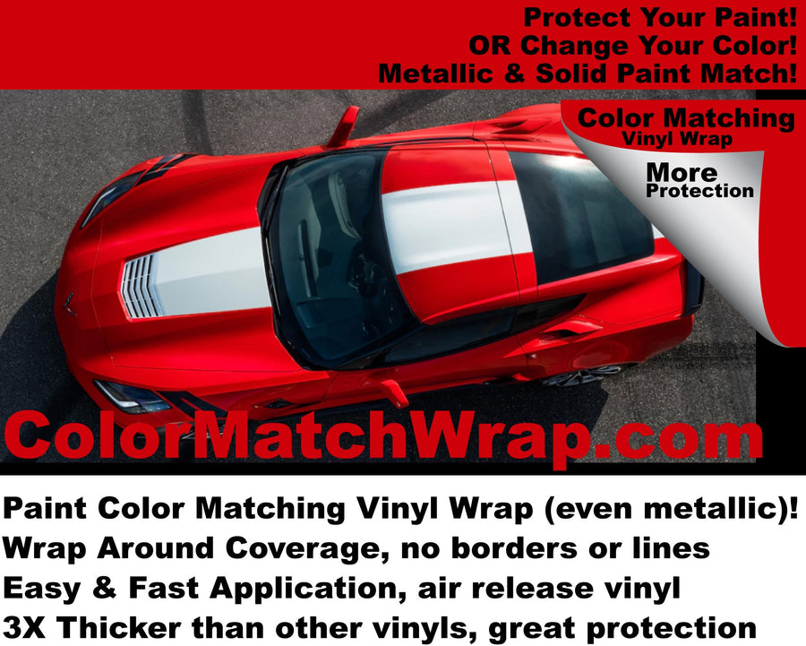 2017 Corvette: Paint Color Match Wrap paint-code vinyl project