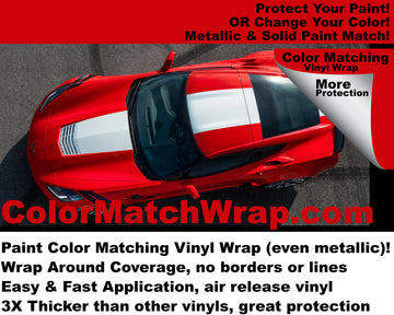 2017 Corvette Vinyl Wrap: Paint Color Match Vinyl Wrap