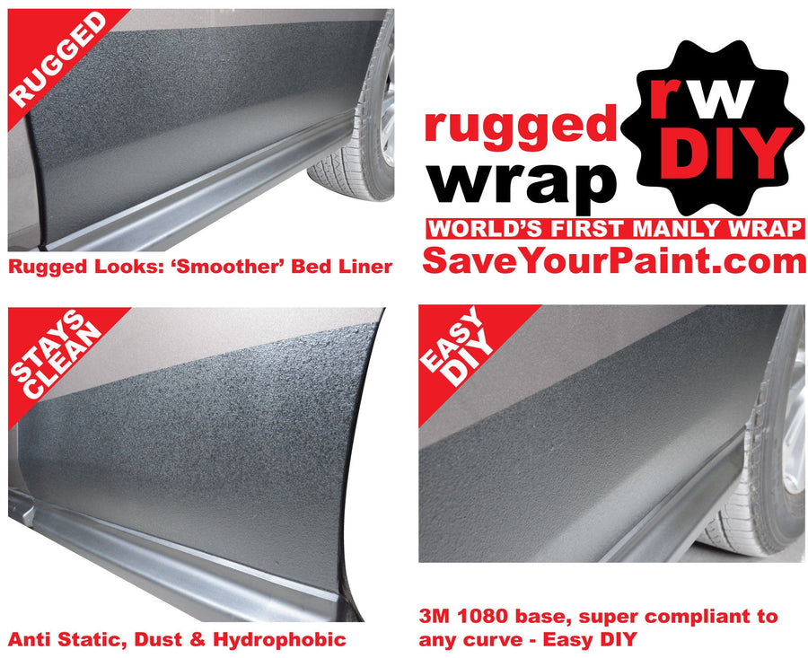 RuggedWrap Bed-Liner-Style vehicle wrap project example with Color Match Wrap context