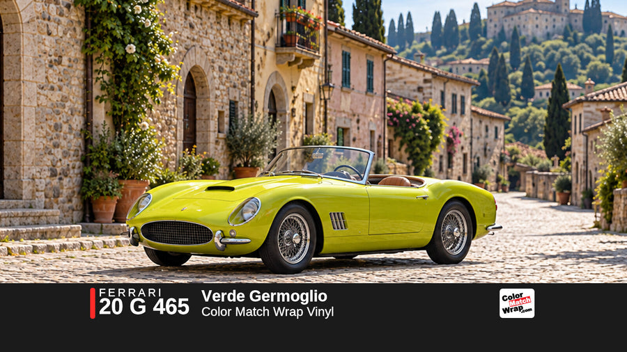 Ferrari 20 G 465 Verde Germoglio Color Match Wrap vinyl