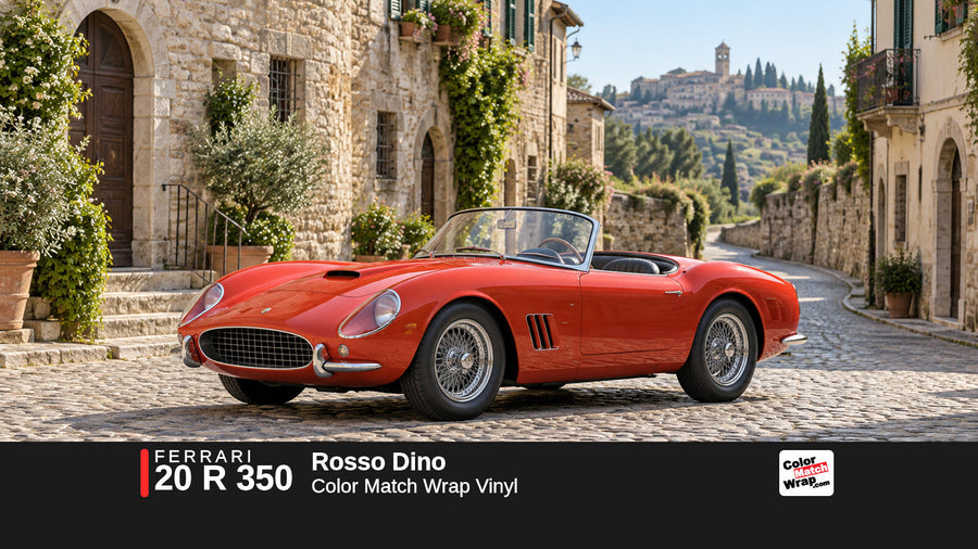 Ferrari 20 R 350 Rosso Dino Color Match Wrap vinyl