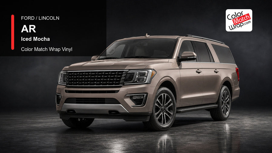 Ford / Lincoln AR Iced Mocha Color Match Wrap Vinyl generated SUV graphic
