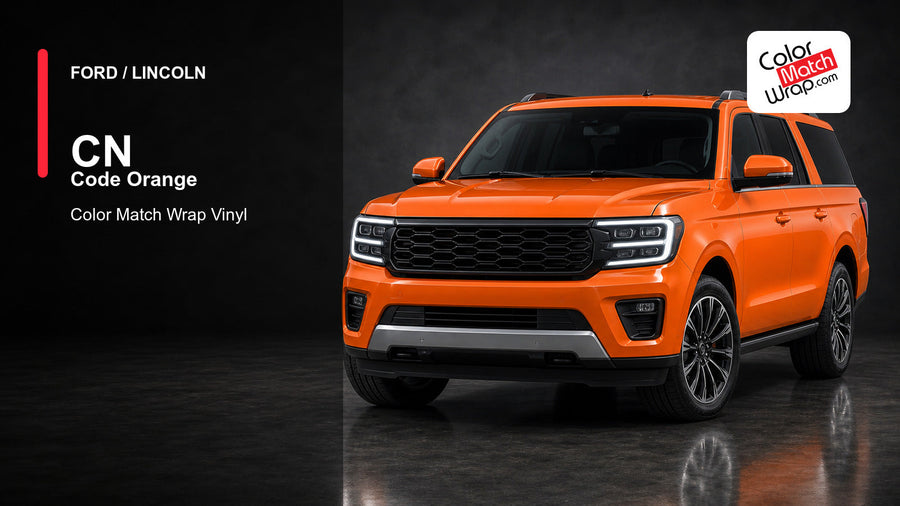 Ford / Lincoln CN Code Orange Color Match Wrap vinyl