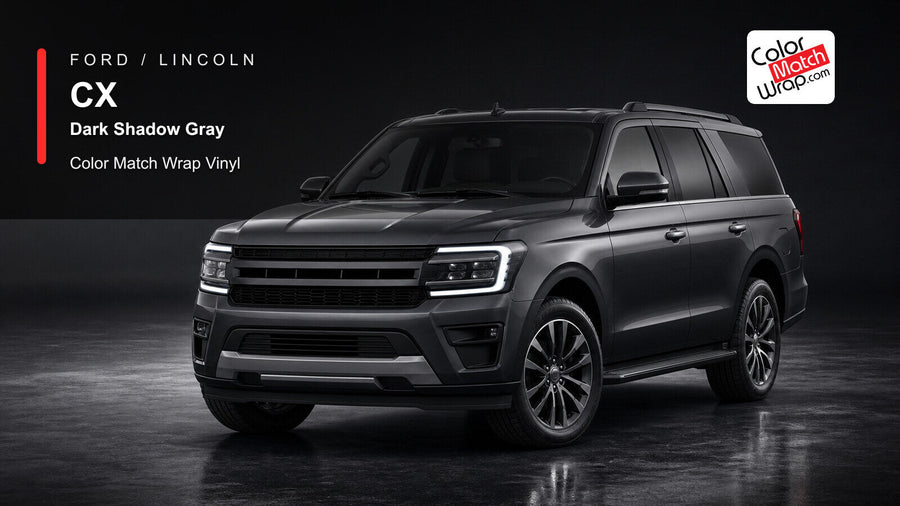 Ford / Lincoln CX Dark Shadow Gray Color Match Wrap Vinyl generated SUV graphic