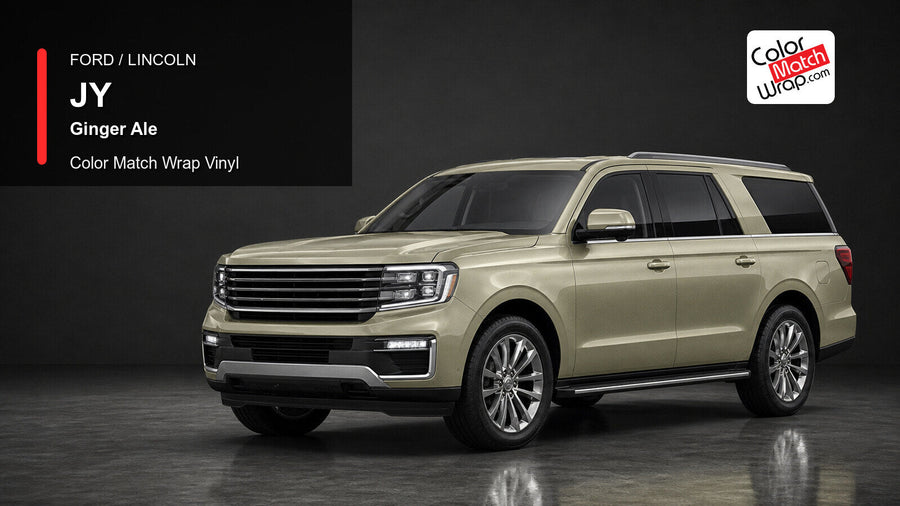 Ford / Lincoln JY Ginger Ale Color Match Wrap Vinyl generated SUV graphic