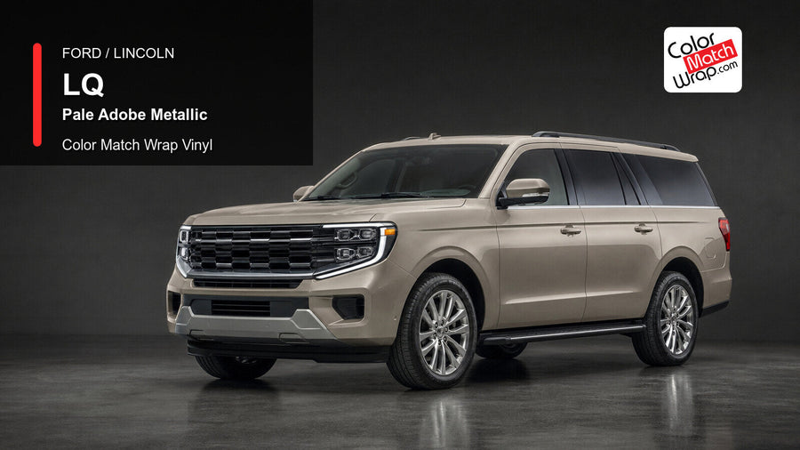 Ford / Lincoln LQ Pale Adobe Metallic Color Match Wrap Vinyl generated SUV graphic