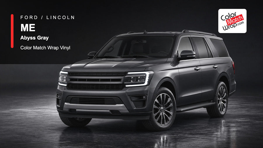 Ford / Lincoln ME Abyss Gray Color Match Wrap Vinyl generated SUV graphic
