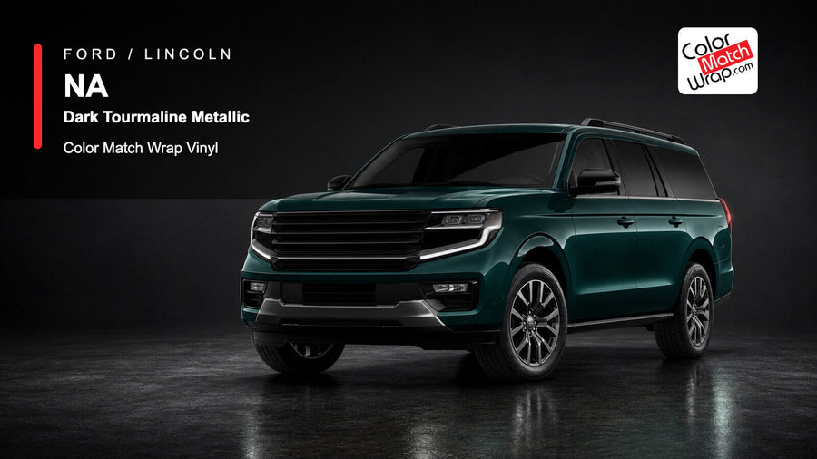 Ford / Lincoln NA Dark Tourmaline Metallic Color Match Wrap Vinyl generated SUV graphic