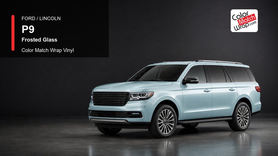 Ford / Lincoln P9 Frosted Glass Color Match Wrap Vinyl generated SUV graphic