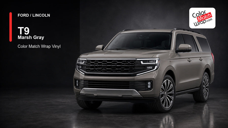 Ford / Lincoln T9 Marsh Gray Color Match Wrap vinyl
