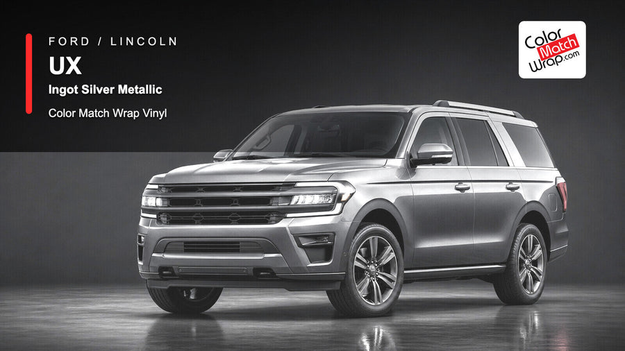 Ford / Lincoln UX Ingot Silver Metallic Color Match Wrap Vinyl generated SUV graphic