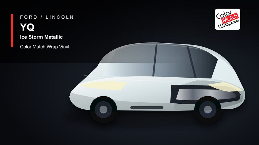 Ford / Lincoln YQ Ice Storm Metallic Color Match Wrap Vinyl generated SUV graphic
